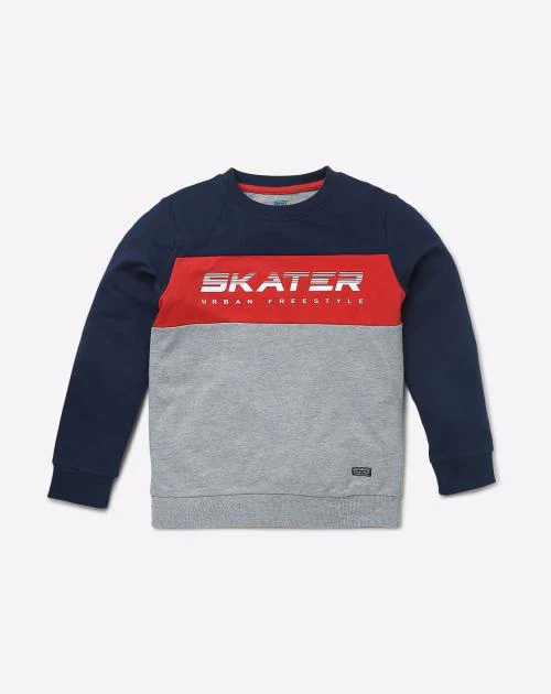 Colourblock Crew-Neck Sweatshirt