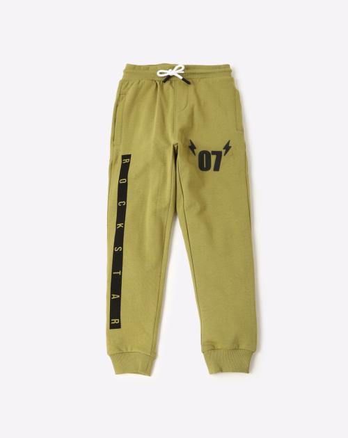 Joggers with Placement Typographic Print