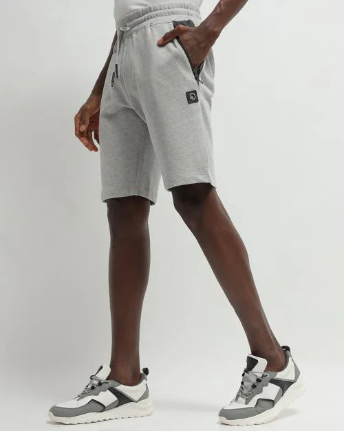 Heathered Slim Fit Shorts