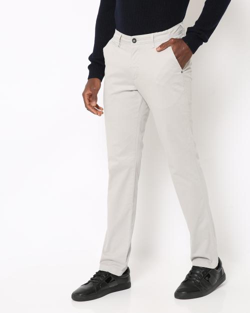 Flat-Front Slim Fit Trousers