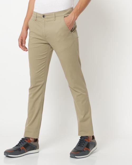 Skinny Fit Flat-Front Chinos