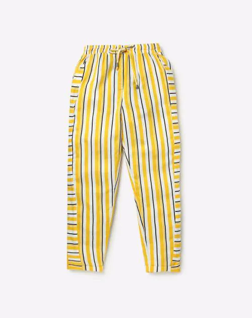 Striped Pants with Insert Pockets