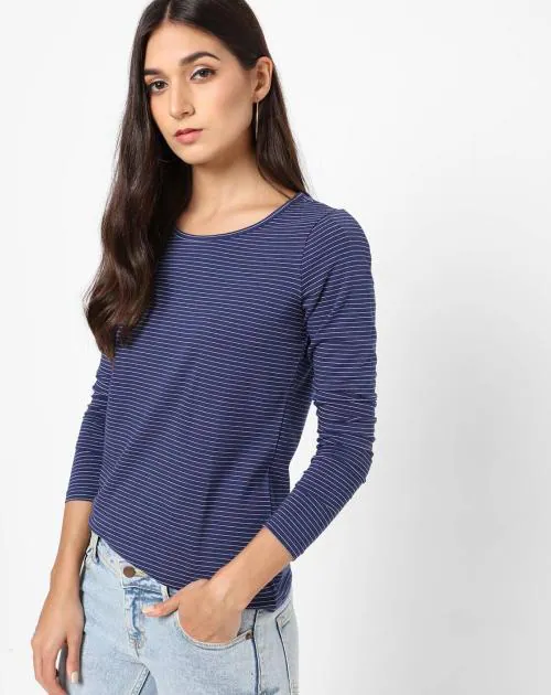 Striped Round-Neck T-shirt