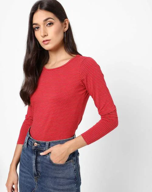 Striped Round-Neck T-shirt