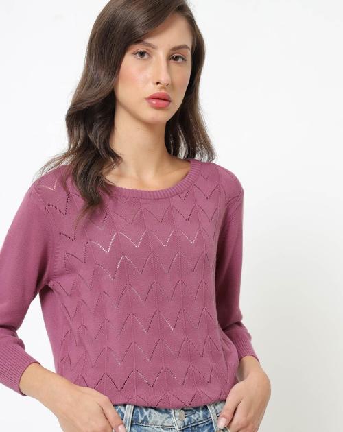 Knitted Round-Neck Pullover