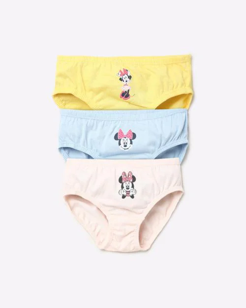 Pack of 3 Minnie Mouse Print Panties