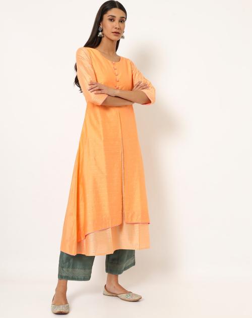 Layered A-line Kurta