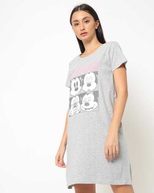 Mickey Mouse Graphic Print Nightdress