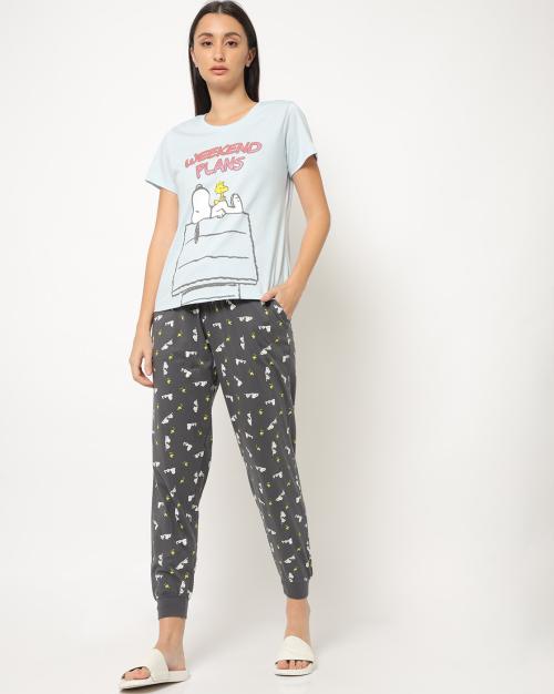 Snoopy Print Nightsuit Set
