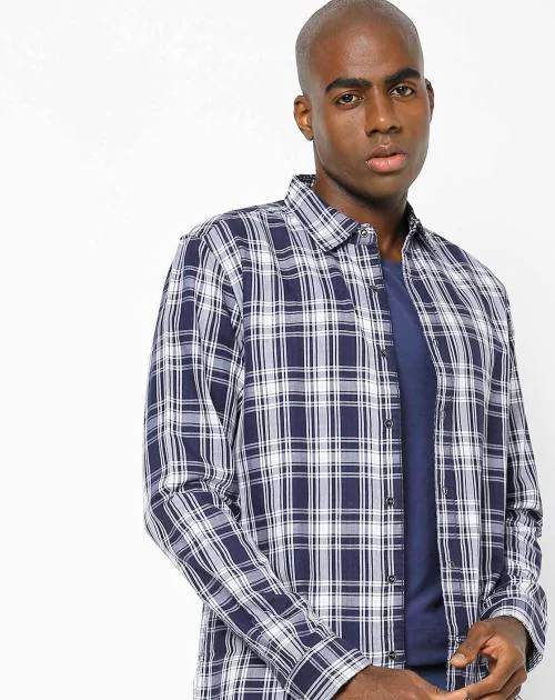 Buy Checked Cotton Shirt Online at Best Prices in India JioMart.
