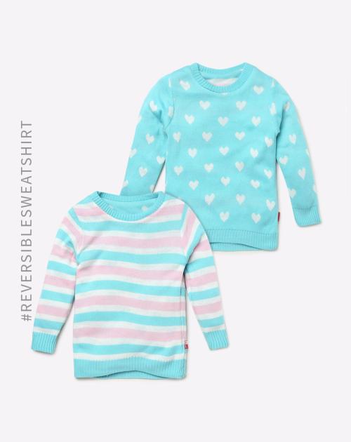 Printed Reversible Sweater