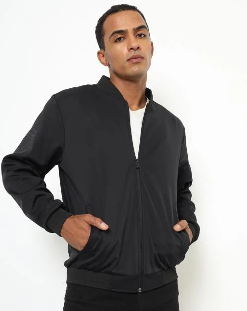 Zip-Front Bomber Jacket