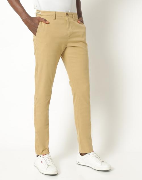 Tapered Chinos with Semi-Elasticated Waist