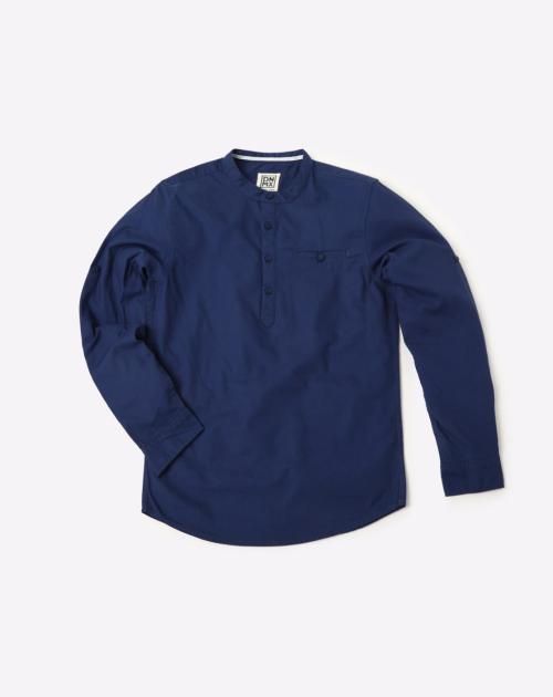 Shirt with Buttoned Welt Pocket