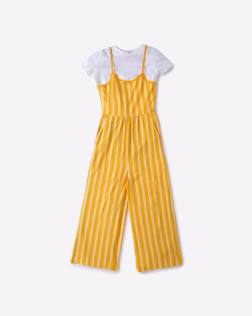 Striped Jumpsuit with T-shirt