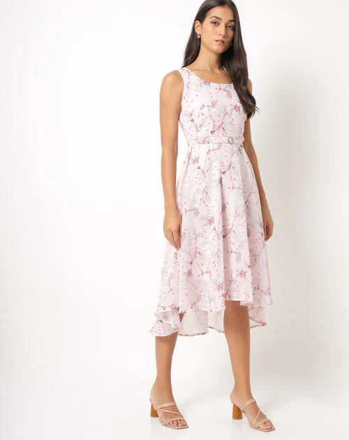 Floral Print A-line Dress