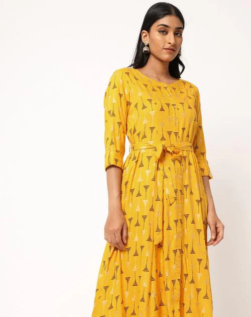 Printed Flared Kurta