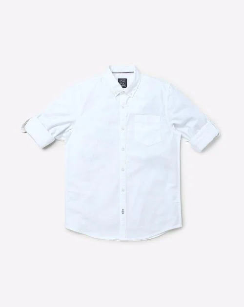 Oxford Shirt with Button-Down Collar