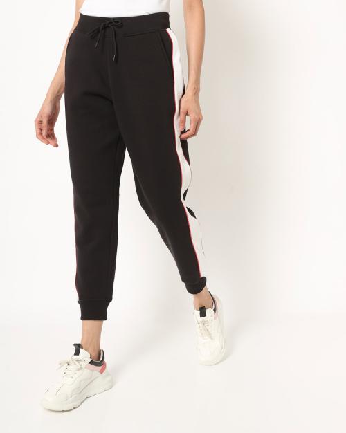 Joggers with Contrast Side Panels