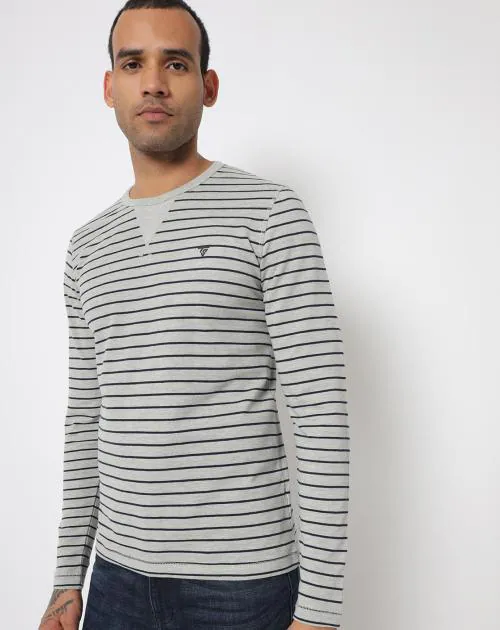 Striped Crew-Neck T-shirt