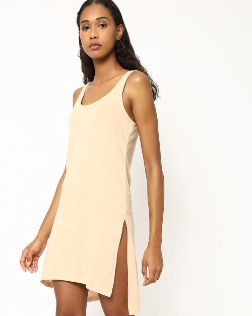 Cotton Long Camisole Slip LS01