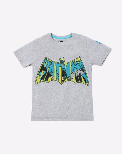 Batman Print Round-Neck T-shirt