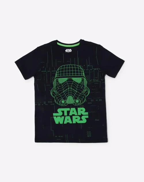 Star Wars Print Crew-Neck T-shirt