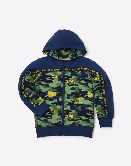 Buy Camo Print ZipFront Hoodie Online at Best Prices in India JioMart.