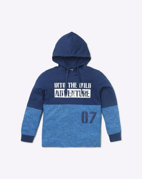 Printed Hooded Sweatshirt