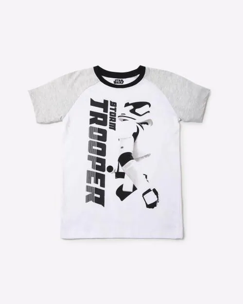 Storm Trooper Print Crew-Neck T-shirt
