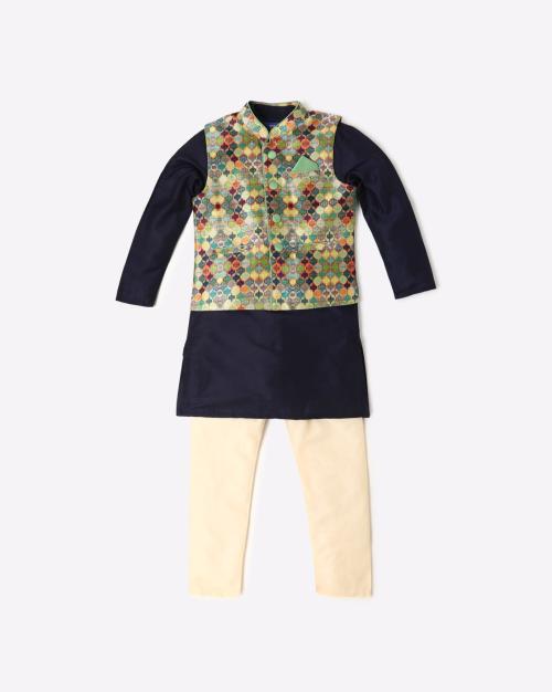 Kurat with Pyjama & Nehru Jacket