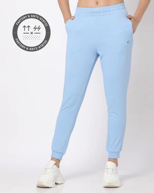 Women Waffle-Knit Running Joggers
