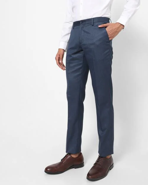 Flat-Front Slim Fit Trousers