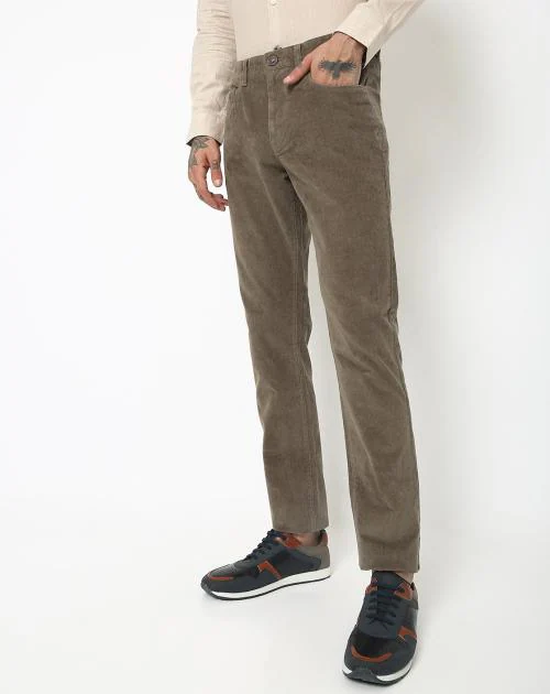 Tapered Fit Corduroy Chino Trousers