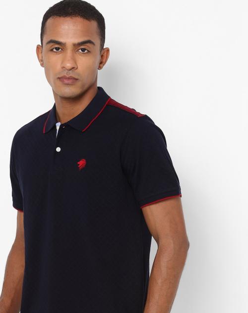 Slim Fit Polo T-shirt with Contrast Tipping