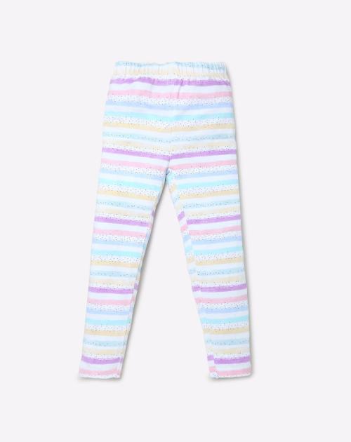 Striped Leggings with Elasticated Waist