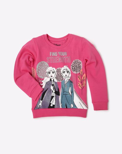 Graphic Print Crew-Neck Sweatshirt