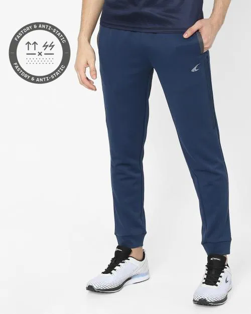 Logo Print Fitted Trackpants