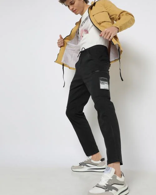 Flat-Front Skinny Fit Cargo Pants