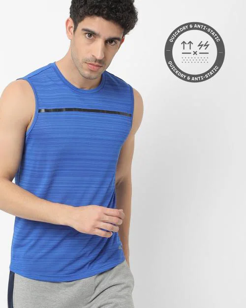 Crew-Neck Sleeveless T-shirt
