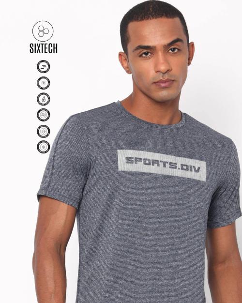 Heathered Crew-Neck T-shirt