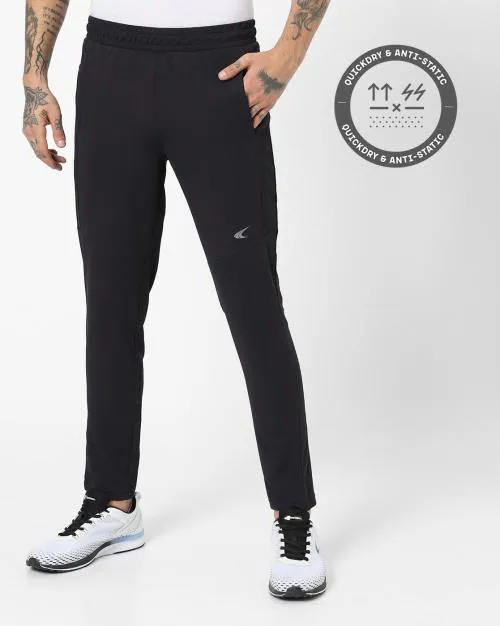 Track Pants with Elasticated Drawstring Waist