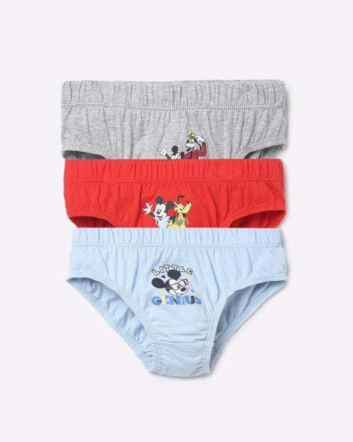 Pack of 3 Mickey Mouse Print Briefs