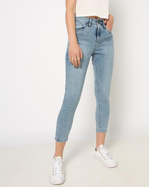 Lightly Washed Skinny Fit Jeans