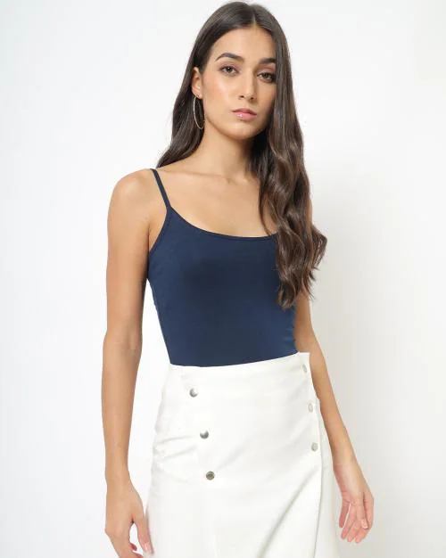 Strappy Scoop-Neck Camisole