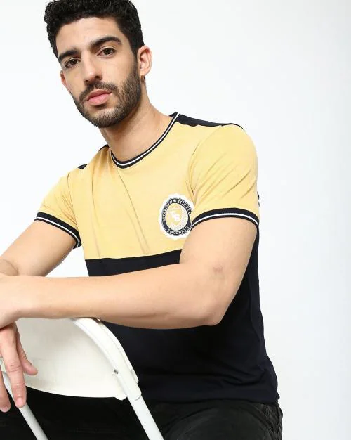 Colorblock Crew-Neck T-shirt