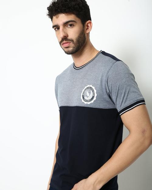 Colorblock Crew-Neck T-shirt