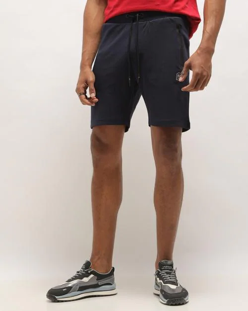 Knit Shorts with Zipped Pockets