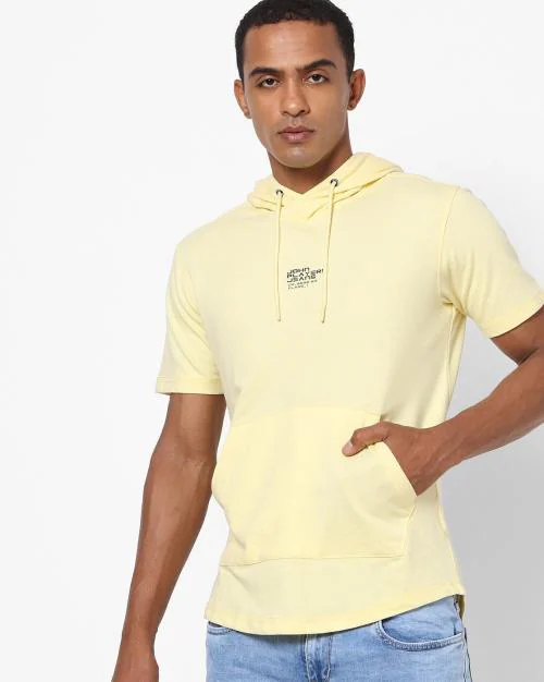 Hooded T-shirt with Kangaroo Pocket