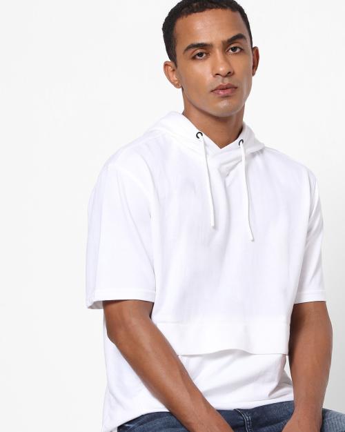 Hooded T-shirt with Flap Pocket